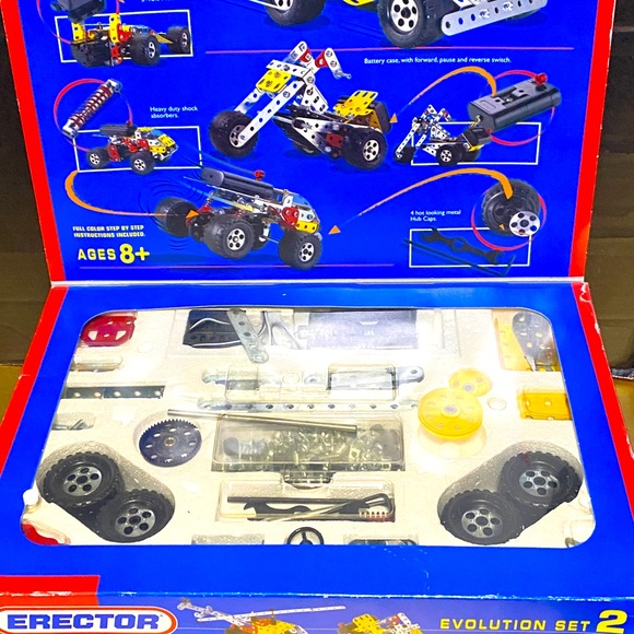 ERECTOR EVOLUTION SET 2 VTG 1995 CONSTRUCTION METAL SYSTEM IN ORIGINAL BOX - Picture 3 of 16